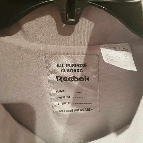 Reebok reflective metallic full zip jacket w/ pockets elastic waist SZ M silver - Picture 4 of 12